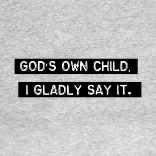 God's Own Child - Embossing Tape T-Shirt